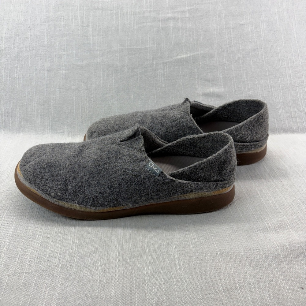 Chaco Revel Loafers Mens 9 JCH107779 Gray Felted Wool Slip On Comfort Shoes